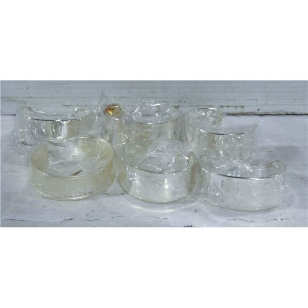 BAG OF 6 NEW SILVER COLOURED CUFF BRACELETS