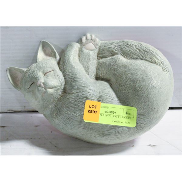 VINTAGE SLEEPING KITTY FIGURE