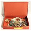 Image 1 : BOX WITH ESTATE JEWELRY INSIDE-ESTATE