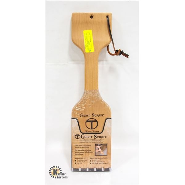 THE GREAT SCRAPE BBQ GRILL SCRAPER W/ LOOP - NEW