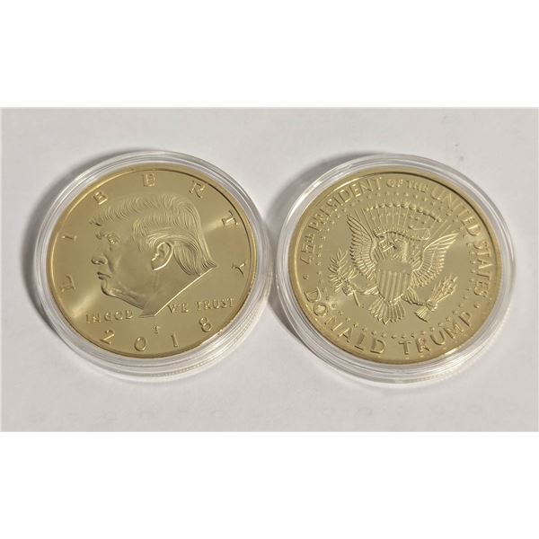 2 PRESIDENTIAL TRUMP AMERICAN EAGLE COINS IN