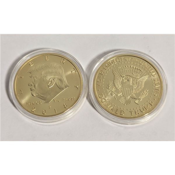 2 PRESIDENTIAL TRUMP AMERICAN EAGLE COINS IN