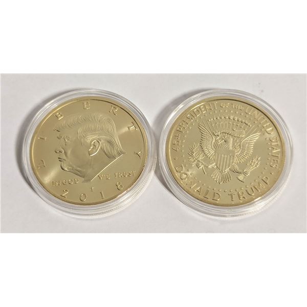 2 PRESIDENTIAL TRUMP AMERICAN EAGLE COINS IN