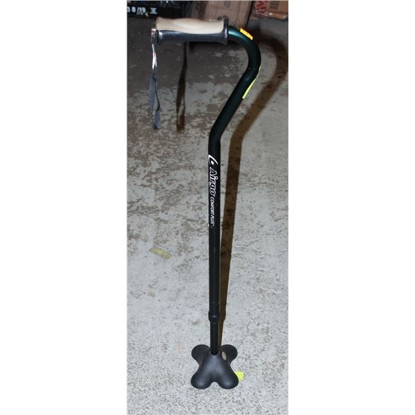 WALKING 4 PRONG CANE COLLAPSIBLE