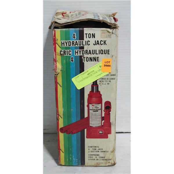 4 TON HYDRAULIC JACK - ESTATE