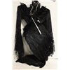 LADIES BLACK ANGEL WINGS VELVET COSTUME-ESTATE