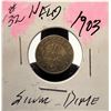 Image 1 : 28)  NEWFOUNDLAND 1903 DIME, 92.5% SILVER.