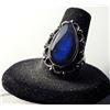 Image 1 : 13)  NATURAL BLUE FIRE LABRADORITE SIZE 7.5 RING