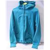 Image 1 : LADIES LULU LEMON MED BLUE HEAVY ZIPPER HOODIE