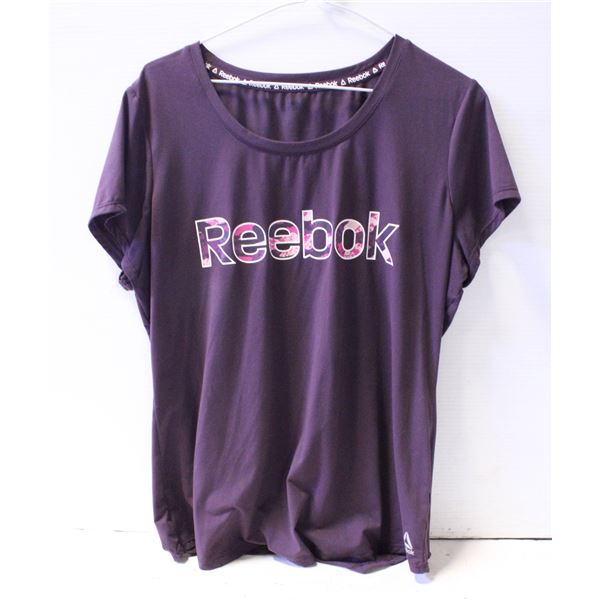 LADIES REEBOK LARGE PURPLE SHIRT