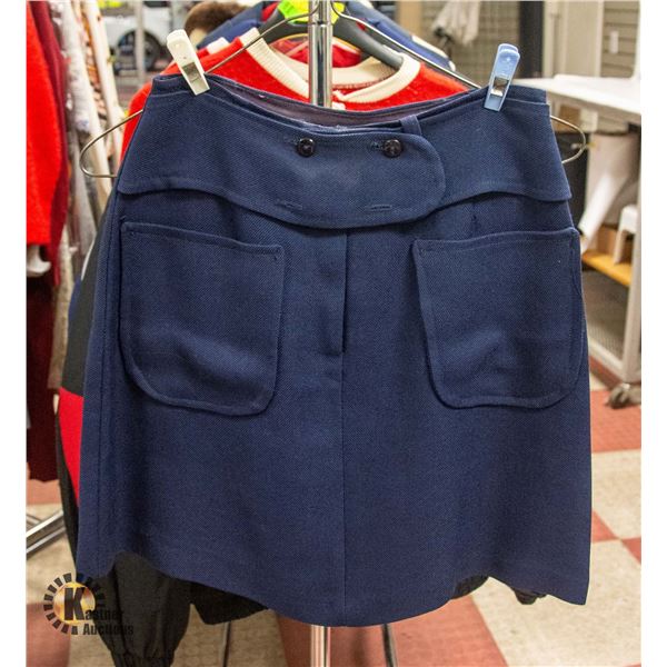1970S LADIES BLUE SKIRT SZ SM
