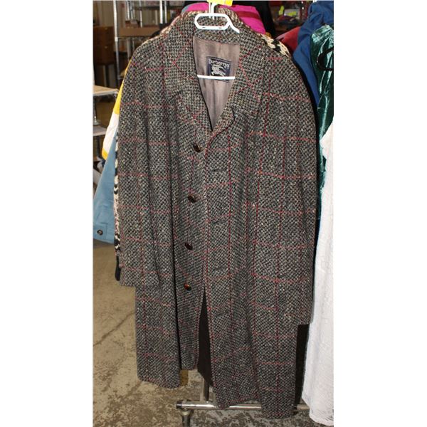 1950S MENS BURBERRY UK OVERCOAT SIZE MED