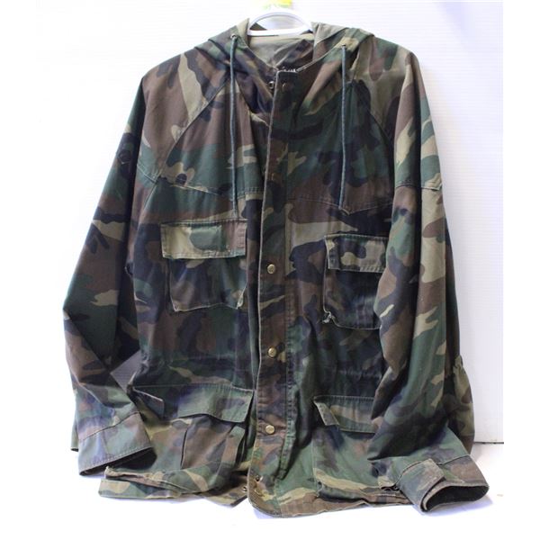 MEN'S MILITARY FULL CAMO 3/4 LENGTH JACKET