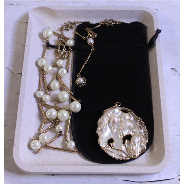 NEW CREAM TRAY WITH NEW JEWELRY PIECES