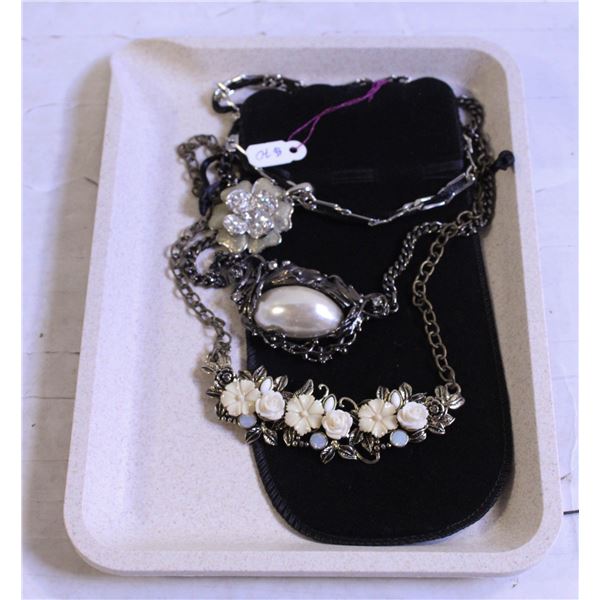 NEW CREAM TRAY WITH NEW JEWELRY PIECES