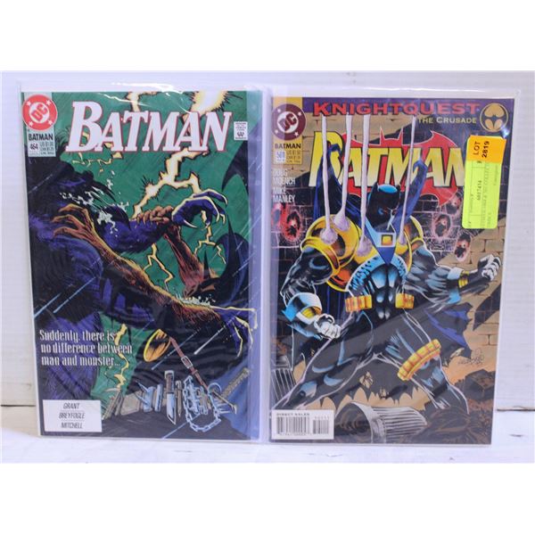BATMAN #464 & 501 COLLECTOR COMICS