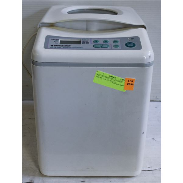 BLACK & DECKER ALL-IN-ONE BREAD MAKER - ESTATE