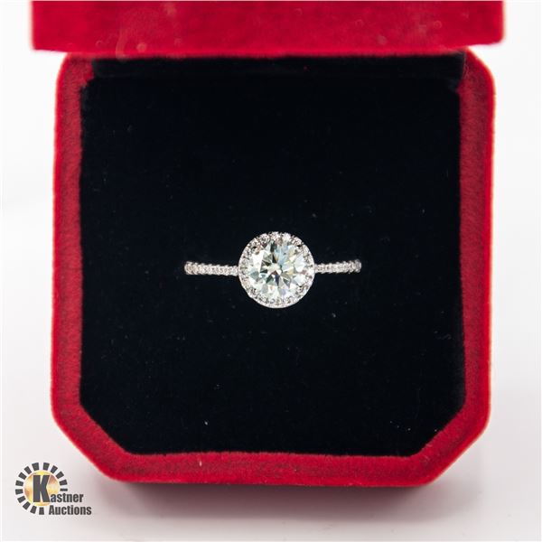 #1256-1.00 CT ROUND BRILLIANT CUT MOISSANITE