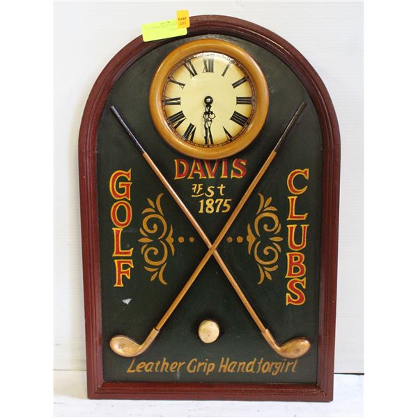 GOLF ESTATE WALL CLOCK-ESTATE