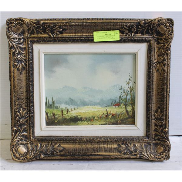 ESTATE OIL PAINTING 12X18 GUILDED FRAME-ESTATE