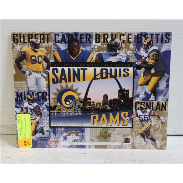 UPPER DECK SAINT LOUIS RAMS LIMITED EDITION