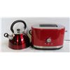 Image 1 : KITCHEN AID TOASTER & MR COFFEE STOVE TOP KETTLE