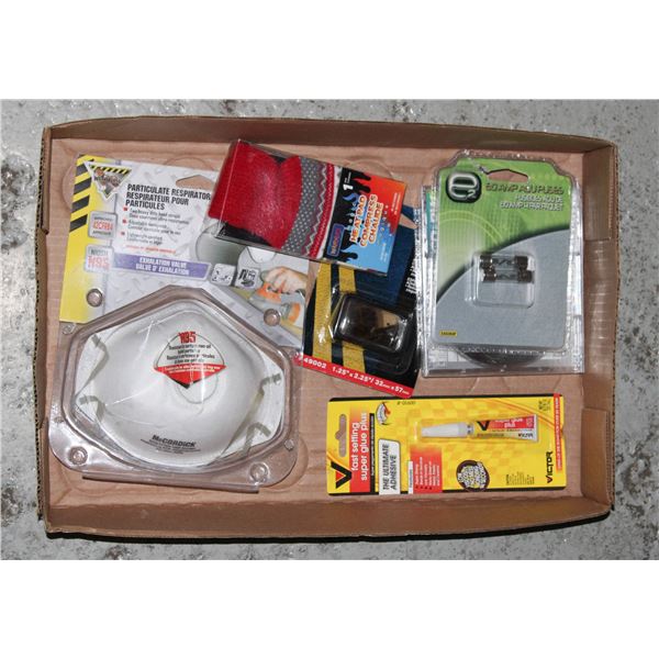 NEW HEAT PAD,FUSES,GLUE,MIRROR,MASKS
