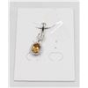 Image 1 : #64-UNHEATED CITRINE  & CZ GEMSTONE PENDANT