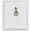 Image 1 : #56-UNHEATED CITRINE  & CZ GEMSTONE PENDANT