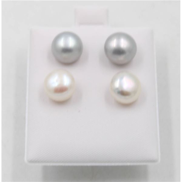 #138-NATURAL AKOYA PEARL EARRINGS