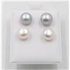 Image 1 : #138-NATURAL AKOYA PEARL EARRINGS