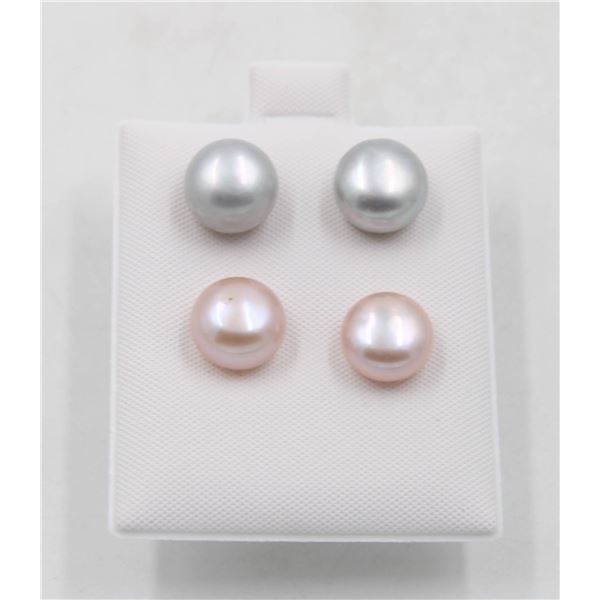 #149-NATURAL AKOYA PEARL EARRINGS