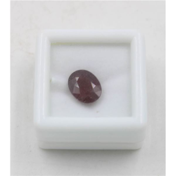 #172-UNHEATED DARK RED GARNET  GEMSTONE 3.59 CT