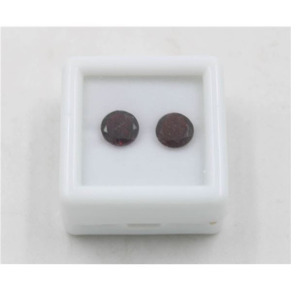 #198- UNHEATED DARK RED GARNET GEMSTONES 2.80 CT