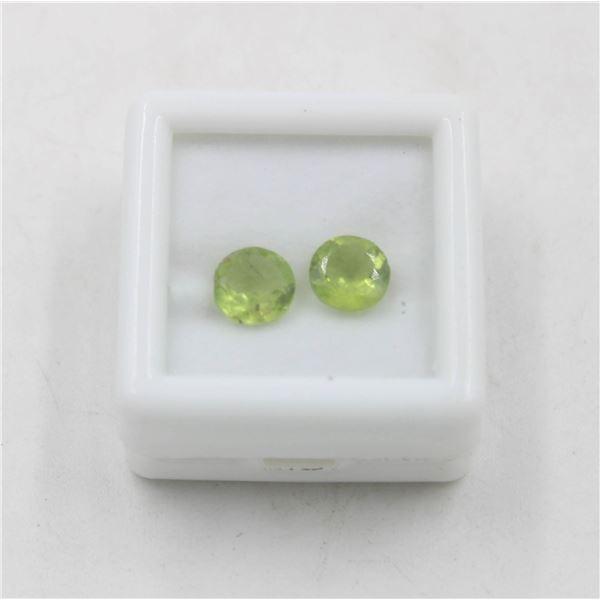 #236- UNHEATED GREEN PERIDOT GEMSTONES 2.50 CT