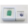 Image 1 : #247-UNHEATED TANZANITE 3.75 CT  & GREEN JADE16.10