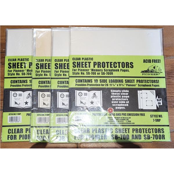 28)  4 NEW PACKAGES OF 11.25" X 11.75" CLEAR