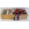 Image 1 : BOX VINTAGE HOCKEY CARDS AND RED LANTERN