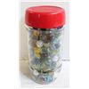Image 1 : JAR OF VINTAGE MARBLES