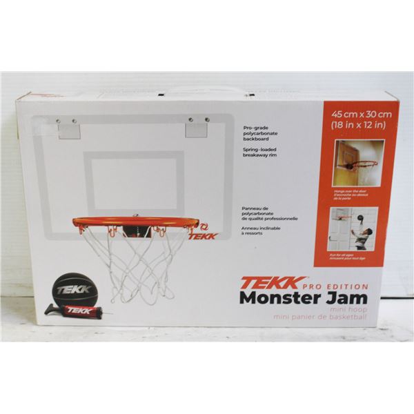 TEKK PRO "MONSTER JAM" MINI HOOP- NEW IN BOX