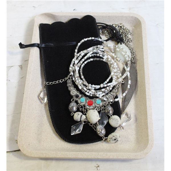 NEW CREAM TRAY WITH NEW JEWELRY PIECES