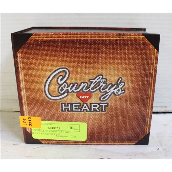 NEW SEALED COUNTRYS GOT HEART MUSIC SET 6PC