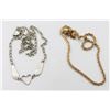 Image 1 : LADIES SILVER + LADIES GOLD TONE NECKLACES