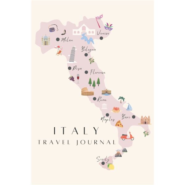 NEW PAPERBACK ITALY TRAVEL JOURNAL - CAN BE USED