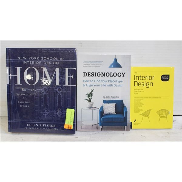 3 HOME DESIGN BOOKS - NEW