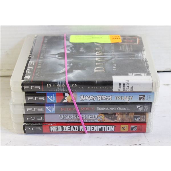 LOT OF 5 PS3 GAMES