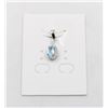 Image 1 : #17-SKY BLUE TOPAZ & CZ GEMSTONE PENDANT