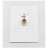 Image 1 : #52-UNHEATED CITRINE  & CZ GEMSTONE PENDANT