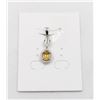 Image 1 : #65-UNHEATED CITRINE  & CZ GEMSTONE PENDANT