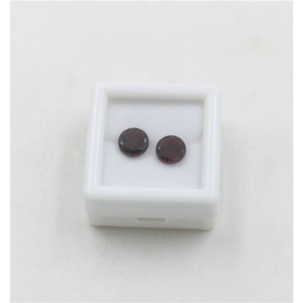 #195- UNHEATED DARK RED GARNET GEMSTONES 3.35 CT